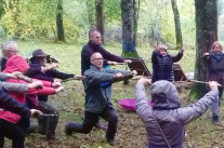 Übung im Wald