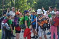 Kinder bei den Waldjugendspielen